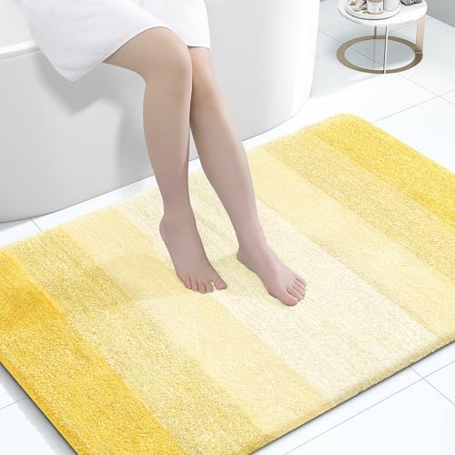 OLANLY Large Bathroom Rugs 44x32, Extra Soft Absorbent Microfiber Bath Rugs