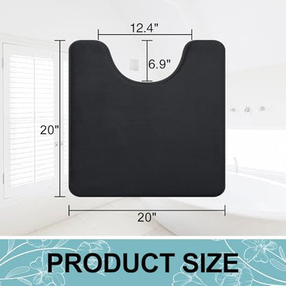 Smiry Memory Foam Toilet Rugs 20x20, Extra Soft Absorbent Bathroom Rugs