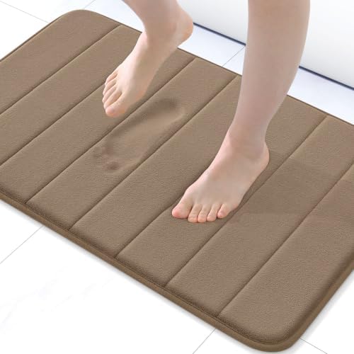 Buganda Memory Foam Bath Mat 24 x 16, Ultra Soft Absorbent Bathroom Rugs