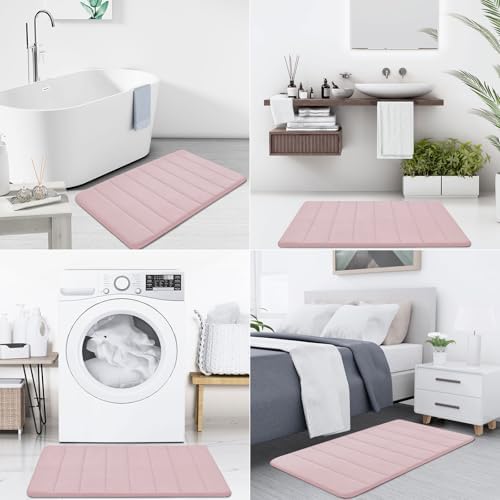 Buganda Memory Foam Bath Mat 55 x 24, Ultra Soft Absorbent Bathroom Rugs