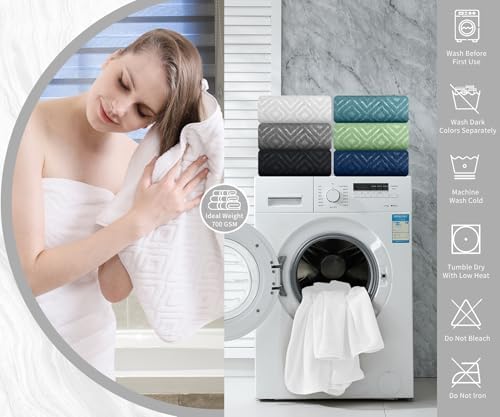 Bath Towel Set of 4 Extra Large Bath Sheet 35"x70" Oversized Bath Towel Soft Microfiber Bathroom Towel for Adults Highly Absorbent Quick Dry Towel Set for Bathroom,Hotel,Shower Towel Bath Sheet White