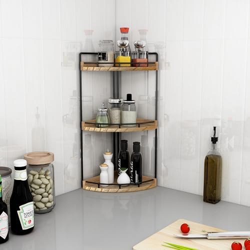 Dorhors Corner Bathroom Organizer Countertop,Vanity Counter Storage Shelf
