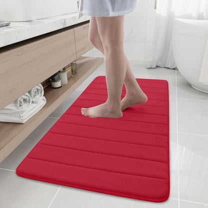 Buganda Memory Foam Bath Mat 47 x 20, Ultra Soft Absorbent Bathroom Rugs