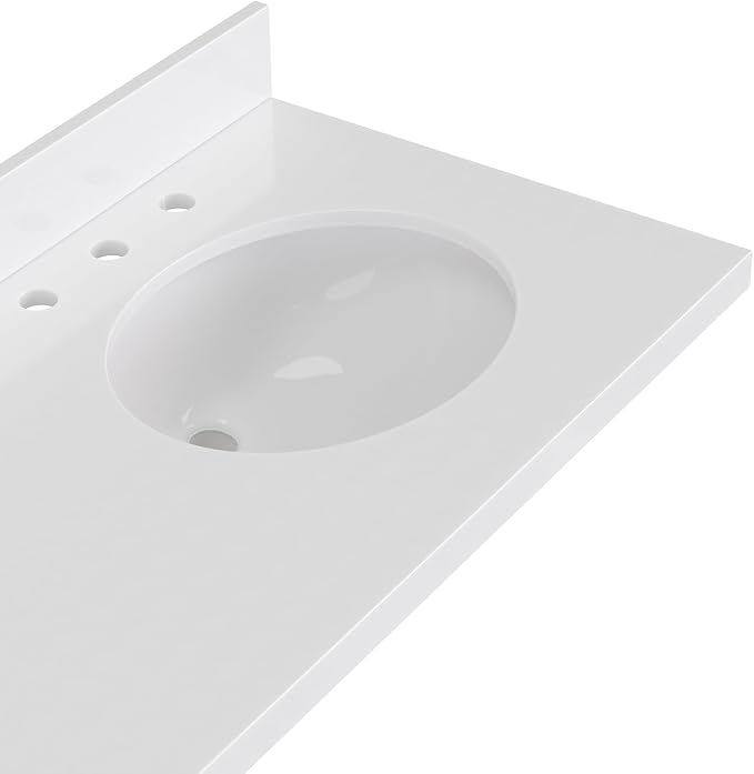 ARIEL Hepburn 72-inch Bathroom Vanity with Sink,Solid Wood, 1.5-inch Pure White Quartz Countertop & Backsplash, Double Oval Porcelain Sink, 4 Soft Closing Doors, 6 Dovetail Drawers, Vintage Green
