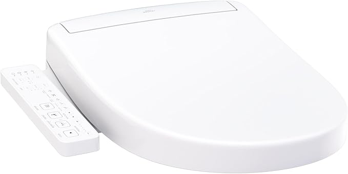 TOTO® WASHLET® S2 Electronic Bidet Toilet Seat with Instantaneous Water Heating, PREMIST and EWATER+ Wand Cleaning, Round, Cotton White - SW3345#01