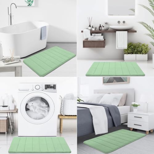 Buganda Memory Foam Bath Mat 47 x 17, Ultra Soft Absorbent Bathroom Rugs