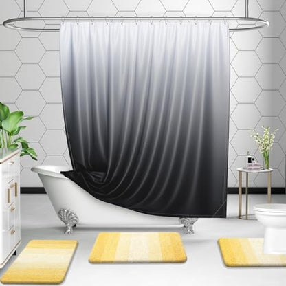 OLANLY Micorfiber Bathroom Rug Set 2 Piece, 47"x20"+24"x16"