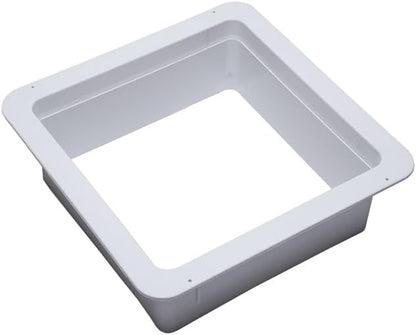 HENG'S INDUSTRIES Interior White Garnish | RVs, Campers, Motorhomes | 2 5/8" to 3 3/4" Vertical Leg | 16" x 16" Openings | 90092B
