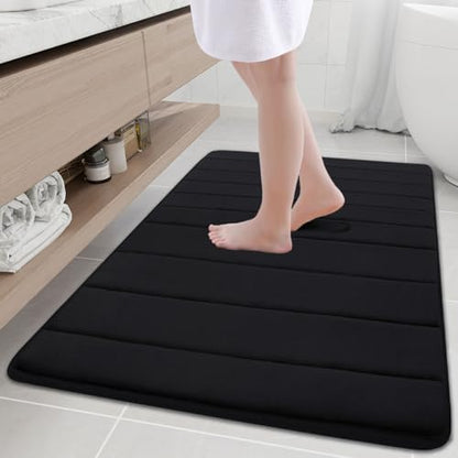 Buganda Memory Foam Bath Mat 40 x 32, Ultra Soft Absorbent Bathroom Rugs