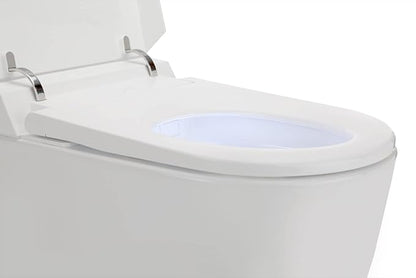 ALPHA BIDET UXT Pearl Bidet Toilet Combination | 1.28GPF Smart Toilet w/Next Gen Bidet | ADA Chair Height | Automatic Lid and Seat | Automatic Flushing | Endless Warm Water | 3 Year Warranty