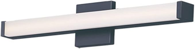 Maxim Lighting Spec 24" Bath Vanity Light | Black Aluminum Finish | Pmma Acrylic Shade | Contemporary Indoor Light Fixture | Ideal for Bathrooms & Powder Rooms | ADA Compliant Wet Rated | 52002BK