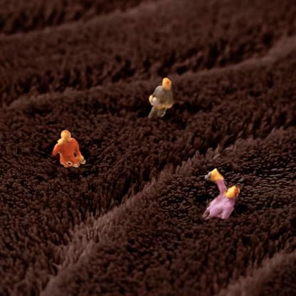 MINIDEAR Bathroom Rugs 24x17 Dark Brown - Thick Memory Foam Bath Mat, Ultra Soft & Plush Fluffy, Non-Slip, Quick Dry, Absorbent Washable Floor Microfiber Mat for Tub, Home Decor Accessories
