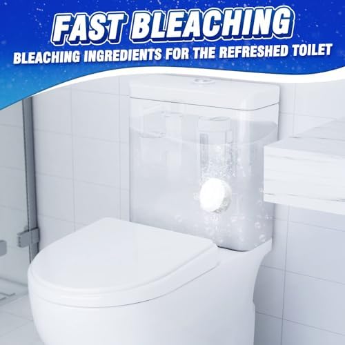 Vacplus Toilet Bowl Cleaner Tablets, 6 Pack, Auto Bleach, Long-Lasting