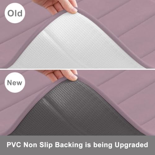 Buganda Memory Foam U-Shaped Toilet Rugs 24 x 20, Absorbent Bathroom mat