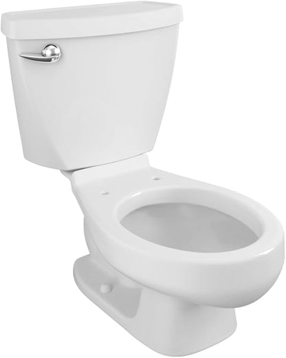 American Standard 2315228.020 Baby Devoro Two-Piece Less Seat Toilet, 10-1/4-Inch Height, Elongated Front, 1.28 GPF, White