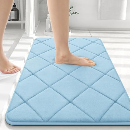 OLANLY Memory Foam Bath Mat 36x24, Ultra Soft and Absorbent Bathroom Rugs