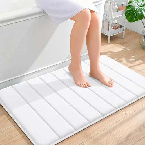 OLANLY Memory Foam Bath Mat 36x24, Super Soft and Absorbent Bathroom Rugs