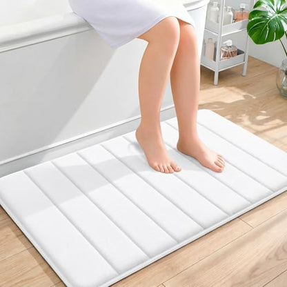 OLANLY Memory Foam Bath Mat 36x24, Super Soft and Absorbent Bathroom Rugs