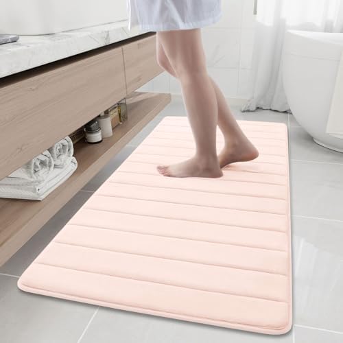 Buganda Memory Foam Bath Mat 60 x 24, Ultra Soft Absorbent Bathroom Rugs