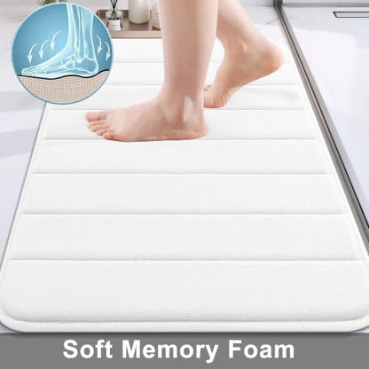Buganda Memory Foam Bath Mat 31.5 x 20, Ultra Soft Absorbent Bathroom Rugs