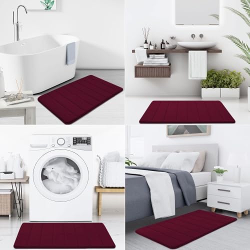 Buganda Memory Foam Bath Mat 31.5 x 20, Ultra Soft Absorbent Bathroom Rugs