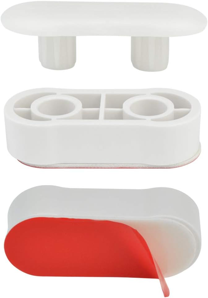 Toilet Seat Bumper Replacement Kit for Bidet with Strong Adhesive, 16 Pcs Topbuti Universal White Toilet Seat Bumpers Pads for Use with Bidets Stick On for Home and Hotel