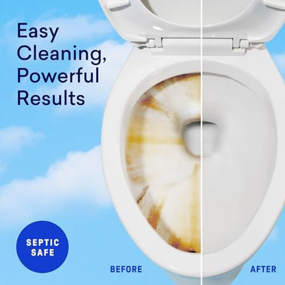 BLUELAND 100% Plastic Free Toilet Bowl Cleaner Tablets, 28ct, Lemon Cedar