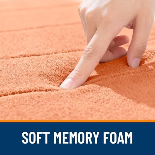 OLANLY Memory Foam Large Bath Mat 40x32, Super Soft Absorbent Bathroom Rugs