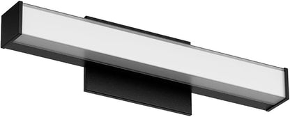 Edge Advantage 18in LED Bathroom Vanity and Wall Light 18W 1,500 Lumens 5-CCT Selectable 2700-3000-3500-4000-5000K in Matte Black with Adjustable Backplate