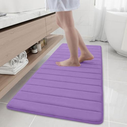 Buganda Memory Foam Bath Mat 59 x 20, Ultra Soft Absorbent Bathroom Rugs