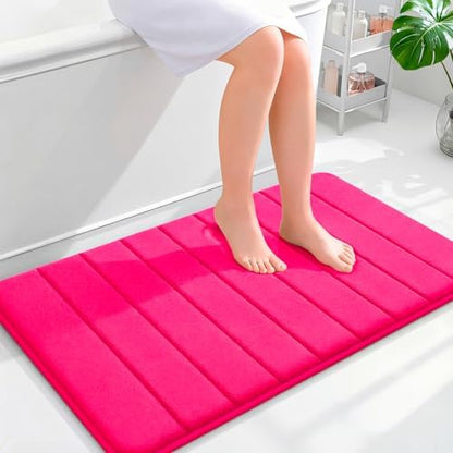 OLANLY Memory Foam Bath Mat 36x24, Super Soft and Absorbent Bathroom Rugs