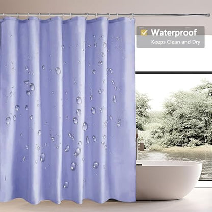 LLSCL Fabric Shower Curtain Liner with Magnets, Waterproof Hotel Quality, 72 x 72 Machine Washable