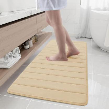 Buganda Memory Foam Bath Mat 55 x 24, Ultra Soft Absorbent Bathroom Rugs