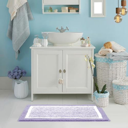 CozeCube Lavender Bath Mat 36"x24" Non Slip Washable Rug