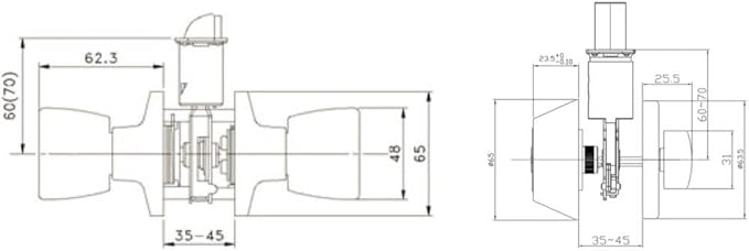 Design House 728113 Plaza Deadbolt and Knob Combo, Polished Brass