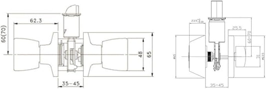 Design House 728113 Plaza Deadbolt and Knob Combo, Polished Brass