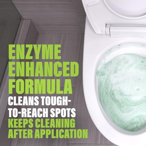 Green Gobbler 5-in-1 Foaming Toilet Bowl Cleaner + Pipe Build-up Remover, Enhanced Enzyme Formula, 2 Uses - Safe for Septic