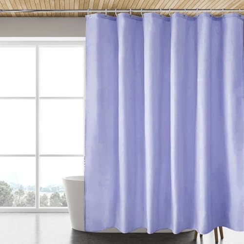 LLSCL Fabric Shower Curtain Liner with Magnets, Waterproof Hotel Quality, 72 x 72 Machine Washable