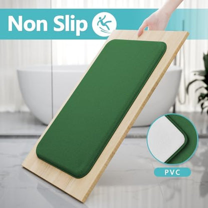 RUN HELIX Bathroom Rugs Sets 3 Piece, Soft Absorbent Memory Foam Bath Mats Set, Dry Fast Bath Mat, Machine Washable Bath Rug Set for Bathroom （Forest Green）
