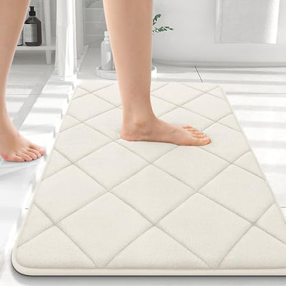 OLANLY Memory Foam Bath Mat 36x24, Ultra Soft and Absorbent Bathroom Rugs