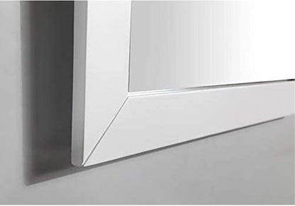 Vanity Art 60 Inch Double Sink Bathroom Vanity with Mirror | Carrara Marble Stone Top Storage Bathroom Organizer Cabinet with Dovetailed Drawer, Soft Closing Doors, Brushed Nickel Handles, VA2060-DW