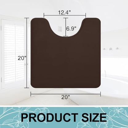Smiry Memory Foam Toilet Rugs 20x20, Extra Soft Absorbent Bathroom Rugs