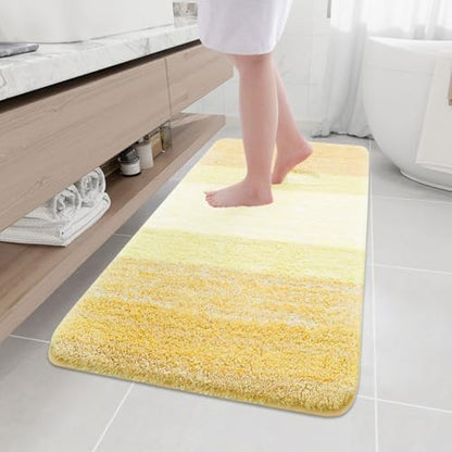 Arotive Microfiber Bathroom Rugs, Shaggy Soft Absorbent Bath Rug, 54x24