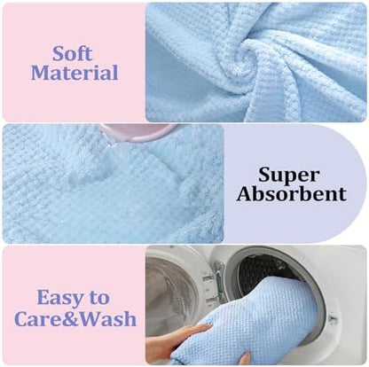 Mixweer 20 Pcs Bath Towel and Washcloths Set for Bathroom, Pastel Color