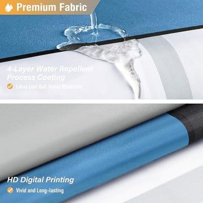 BTTN 60x72 Stall Geometric Waterproof Fabric Shower Curtain, Moonlight Blue