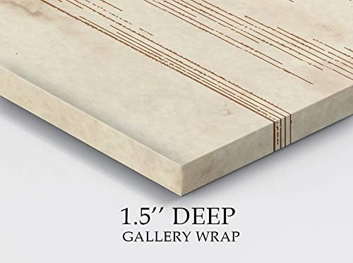Renditions Gallery Toilet Paper Patent Drawing Gallery Wrapped Canvas Wall Art, 24x36, Vintage