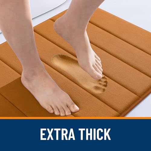 OLANLY Memory Foam Bath Mat 36x24, Super Soft and Absorbent Bathroom Rugs