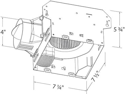 breez Delta BreezIntegrity ITG70BT 70 CFM Exhaust Bath Fan with Bluetooth Speaker
