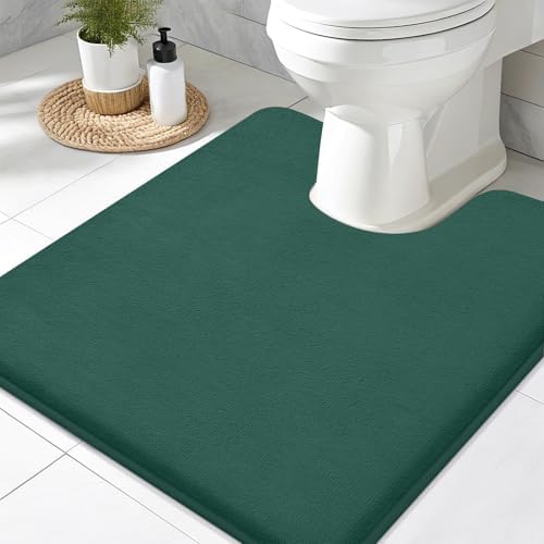 Smiry Memory Foam Toilet Rugs 20x20, Extra Soft Absorbent Bathroom Rugs