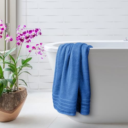 Avalon Towels Bath Towels Set of 4, Size 30 x 60 Inches - 60% Cotton, 40% Viscose Made from Bamboo, Soft and Absorbent, Quick Drying, Lightweight, Perfect for Daily Use (Pack of 2)